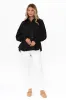Birdie Black Ruched Shirt sold by Blue Bungalow