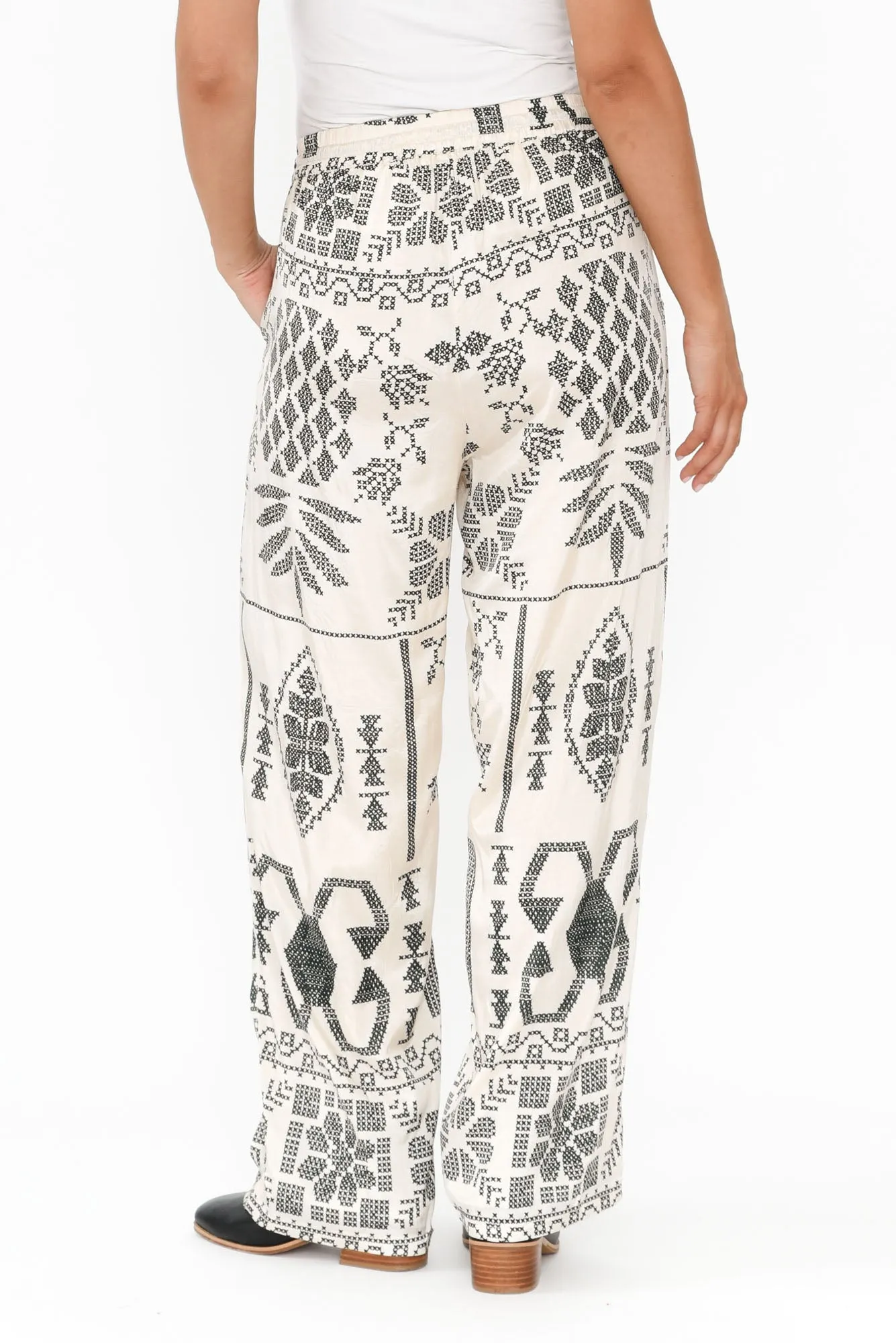 Rio Natural Abstract Tie Pants sold by Blue Bungalow product image thumbnail 4