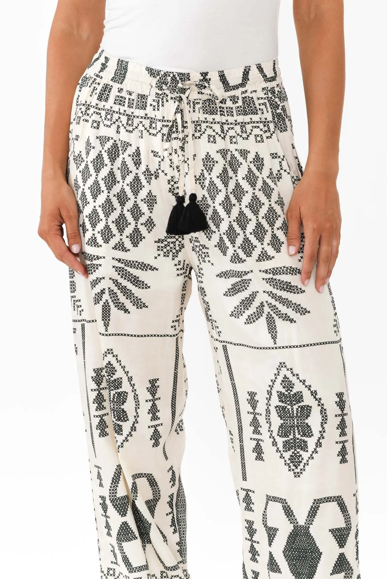 Rio Natural Abstract Tie Pants sold by Blue Bungalow product image thumbnail 5