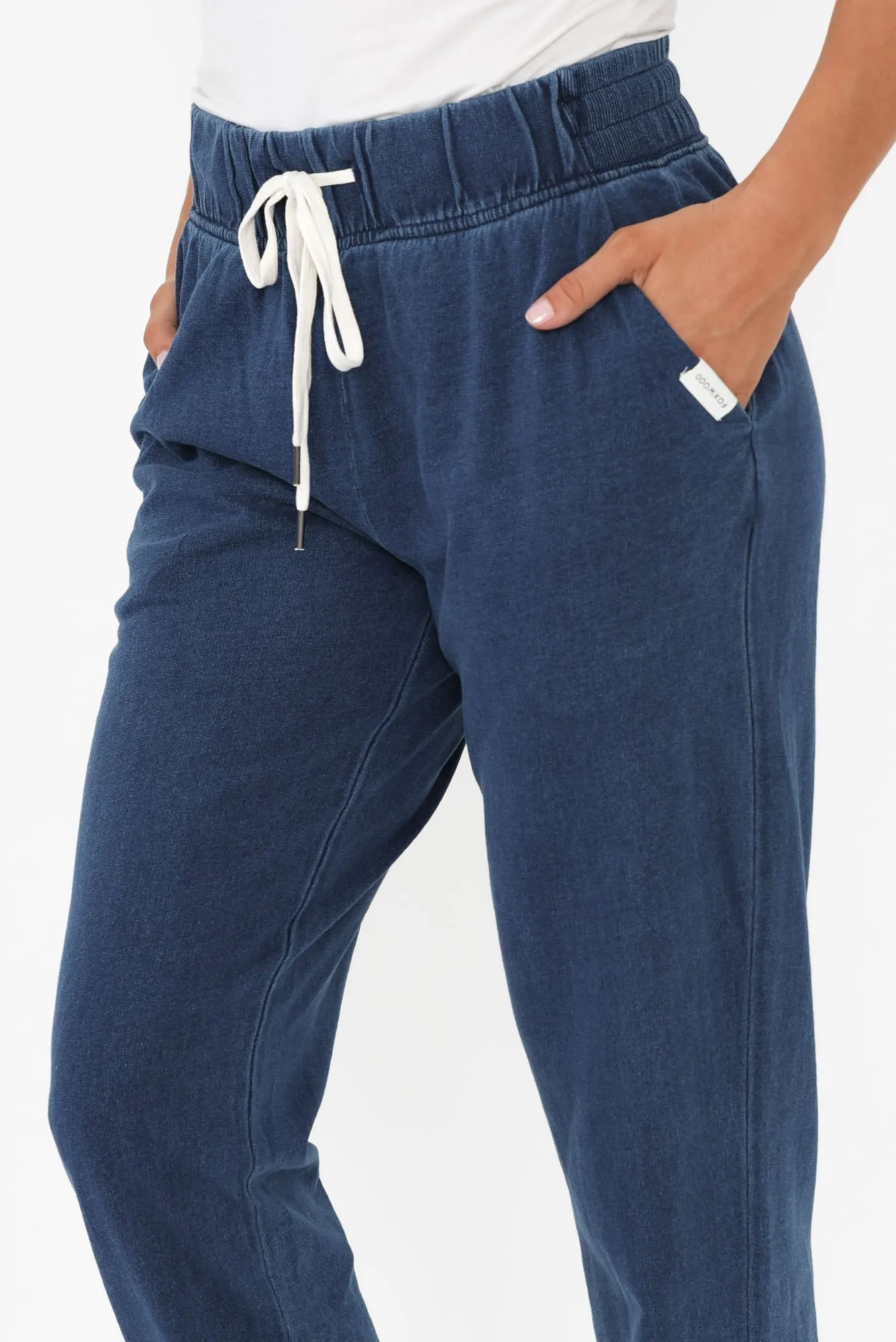 Daily Blue Cotton Drawstring Sweatpants sold by Blue Bungalow product image thumbnail 5