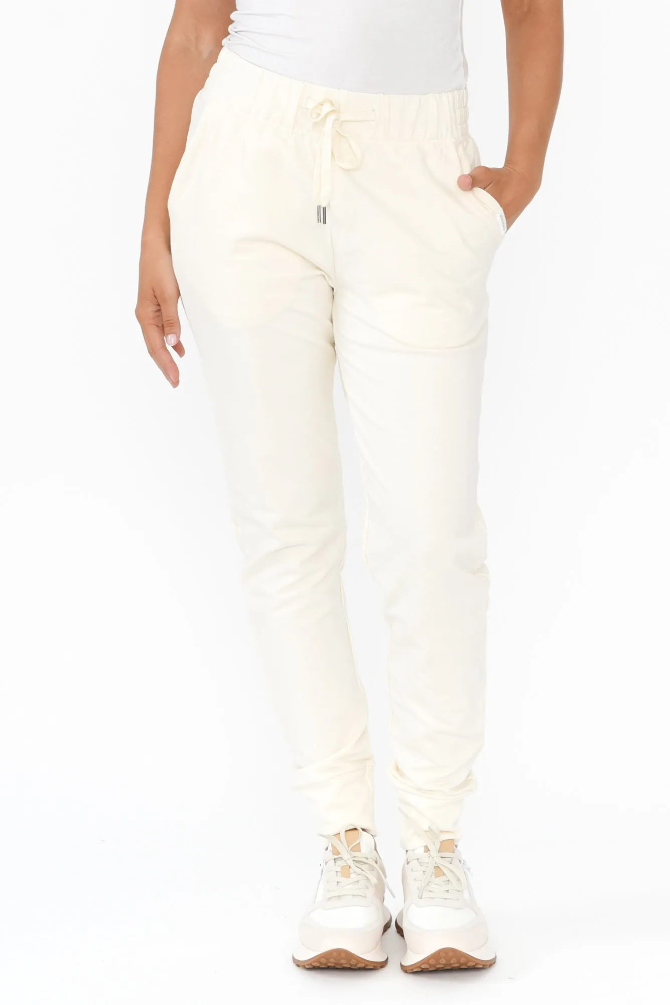 Lazy Days White Sweatpants sold by Blue Bungalow