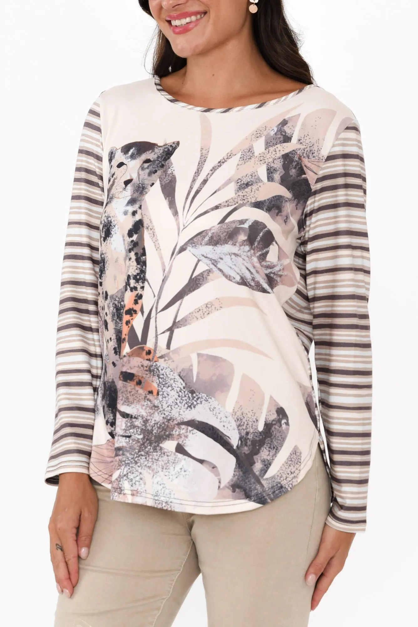 Angela Brown Jungle Long Sleeve Top sold by Blue Bungalow product image thumbnail 5