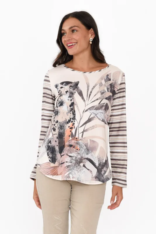 Angela Brown Jungle Long Sleeve Top sold by Blue Bungalow