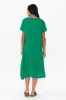 Erisa Green Linen Cotton Dress sold by Blue Bungalow