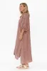 Catrin Pink Stripe Linen Kaftan sold by Blue Bungalow