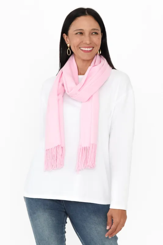 Frieda Pink Cashmere Scarf sold by Blue Bungalow