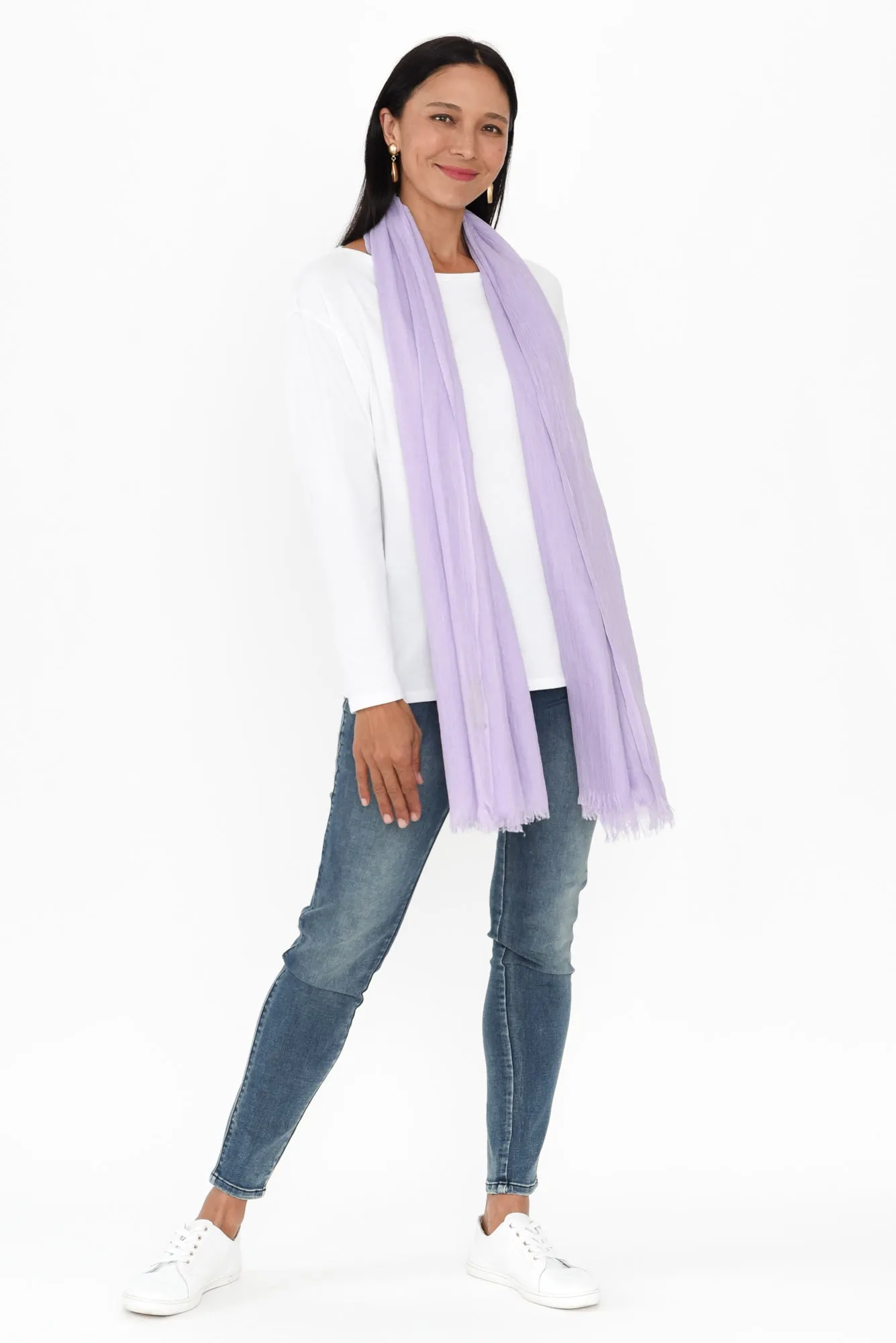 Gracie Lavender Bamboo Scarf sold by Blue Bungalow product image thumbnail 2