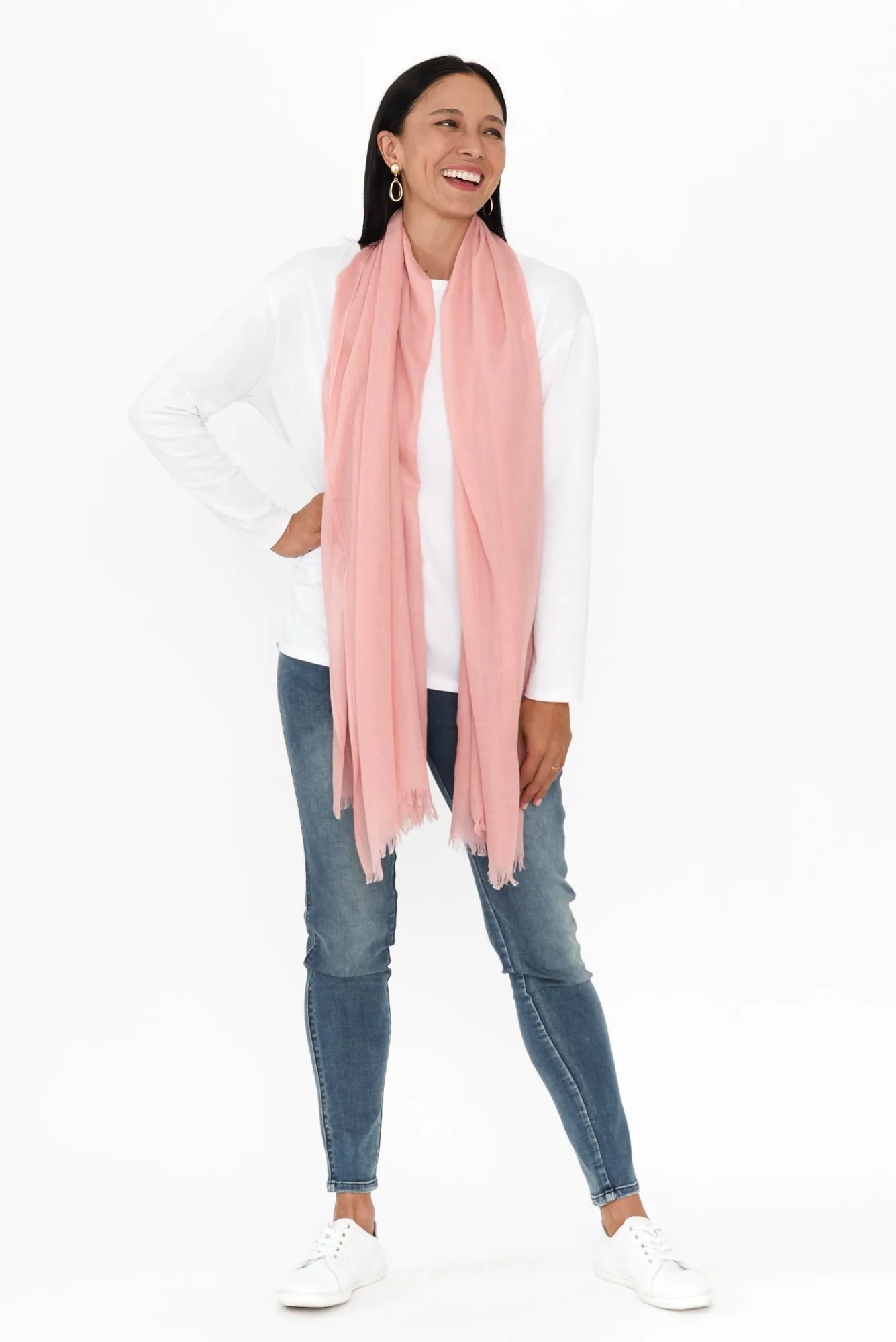 Gracie Pink Bamboo Scarf sold by Blue Bungalow product image thumbnail 2