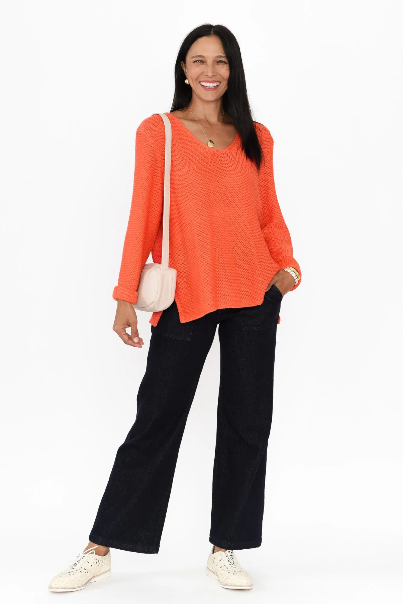Toulouse Orange Cotton Jumper sold by Blue Bungalow product image thumbnail 2