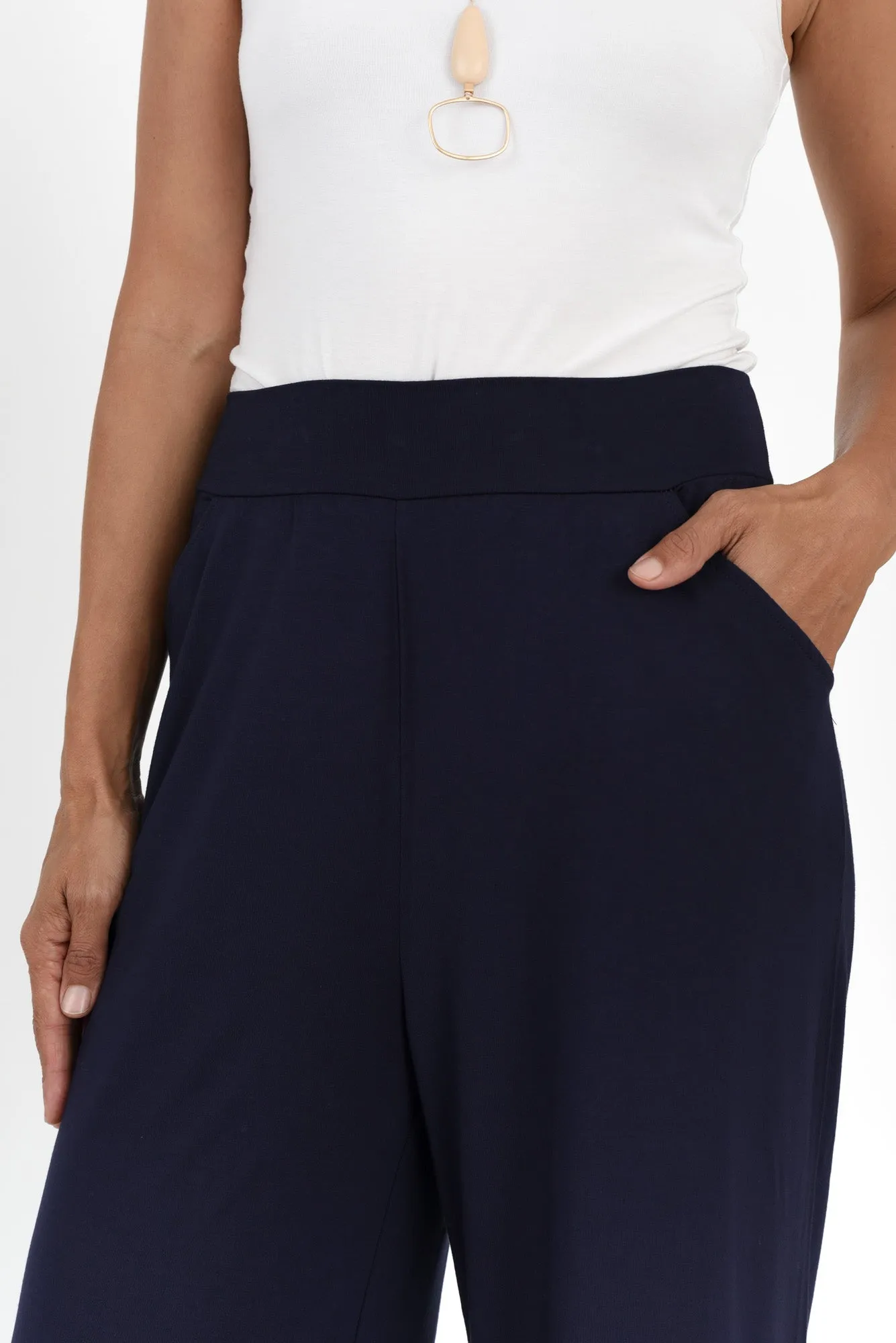 Ciara Navy Bamboo Resort Pants sold by Blue Bungalow product image thumbnail 3
