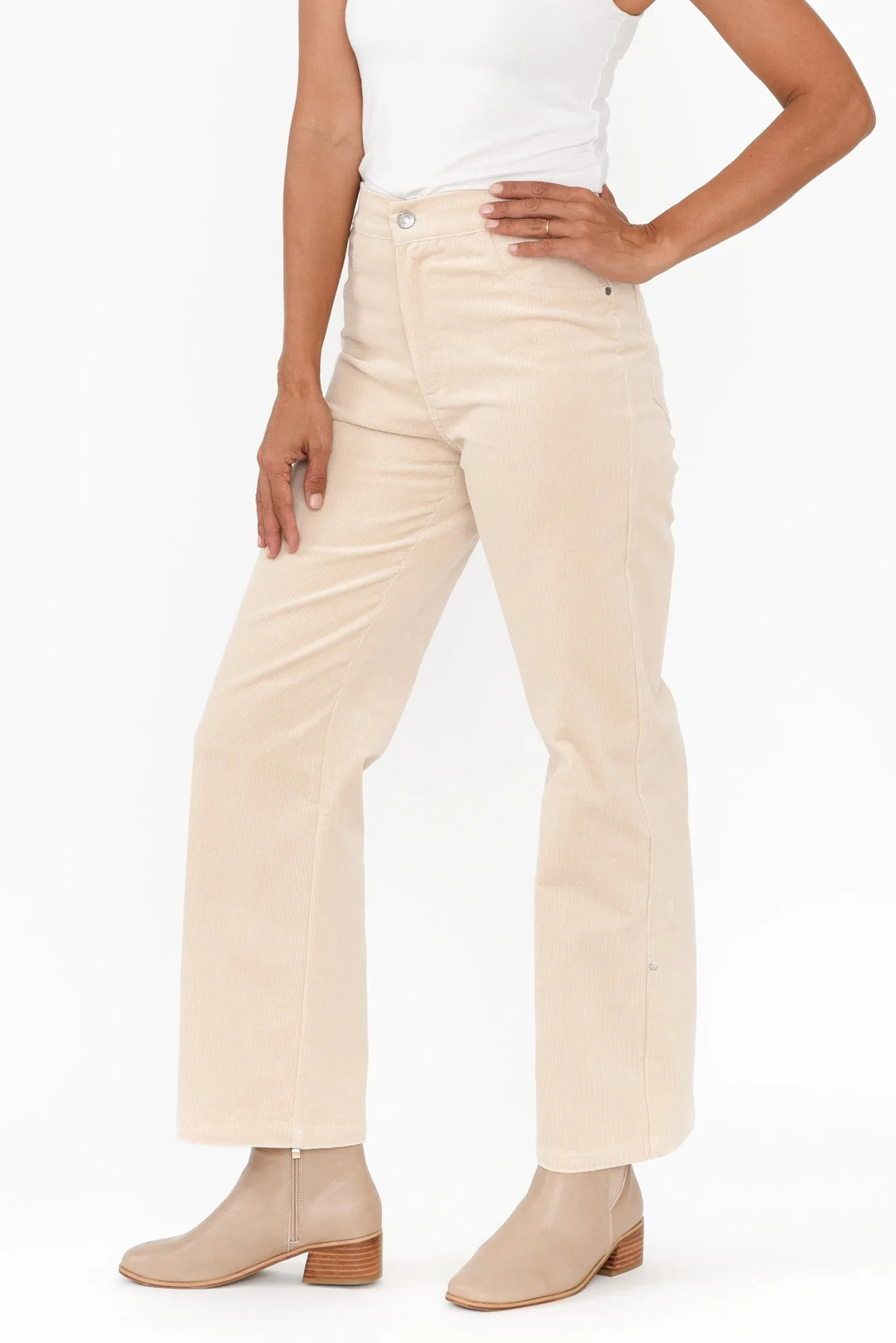Lucie Natural Corduroy Pants sold by Blue Bungalow product image thumbnail 4