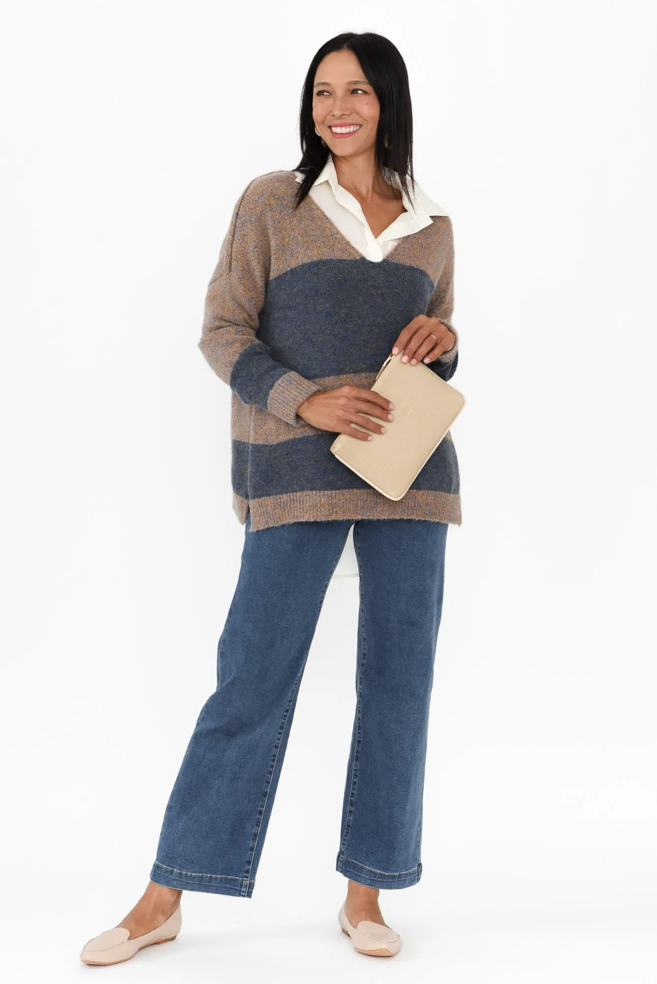 Carpenter Blue Denim Stretch Jeans sold by Blue Bungalow product image thumbnail 2