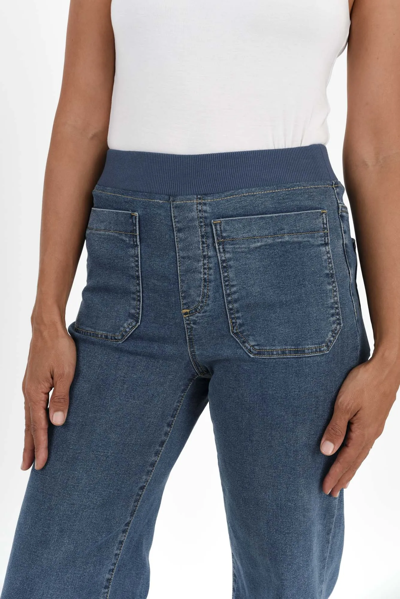 Carpenter Blue Denim Stretch Jeans sold by Blue Bungalow product image thumbnail 3