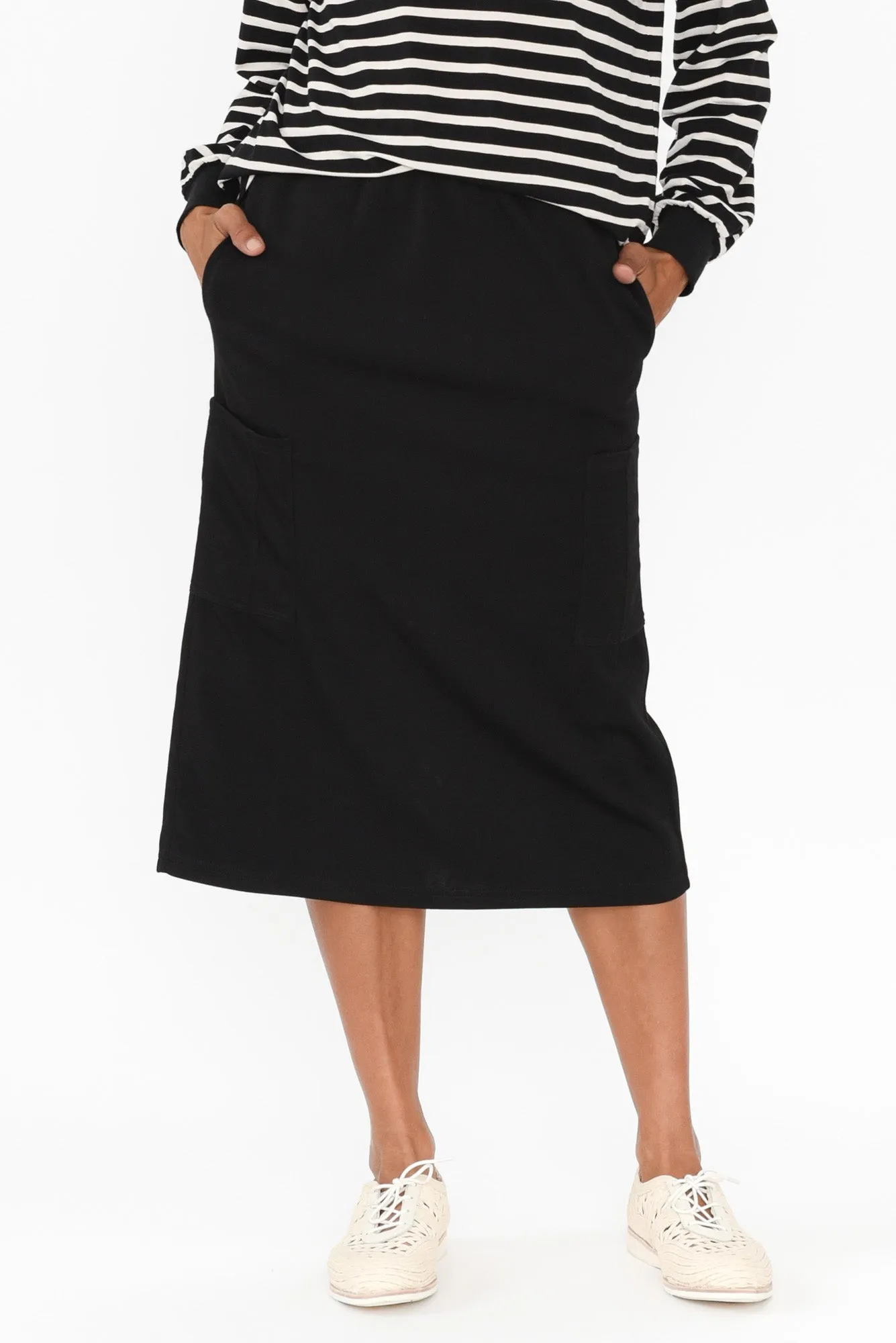 Urban Black Cargo Skirt sold by Blue Bungalow