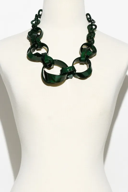 Denver Green Chain Necklace sold by Blue Bungalow