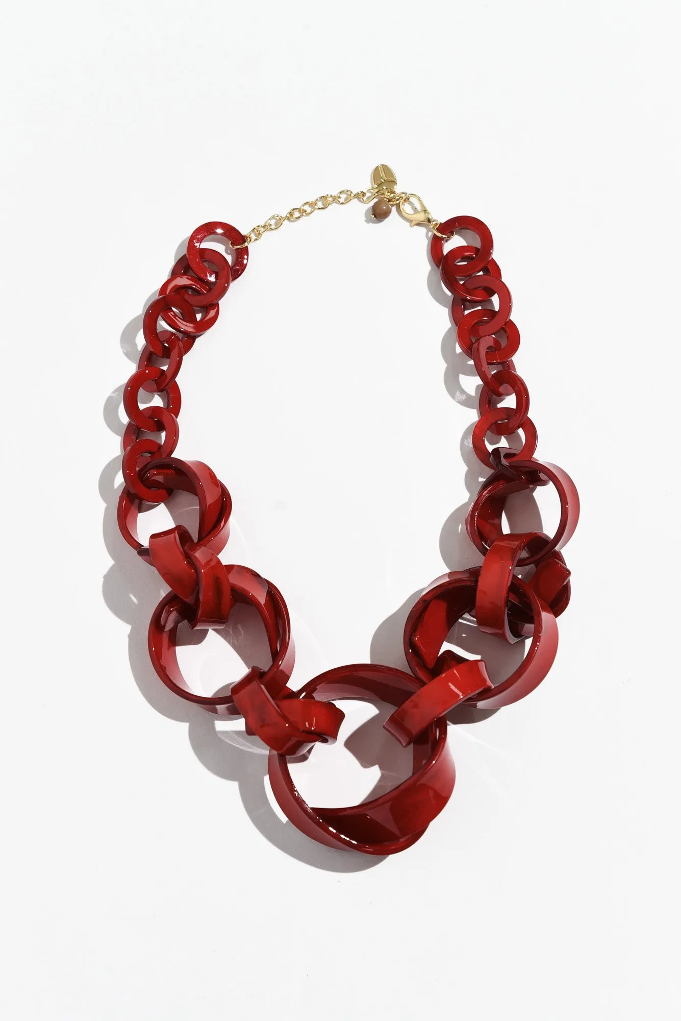 Denver Red Chain Necklace sold by Blue Bungalow product image thumbnail 2