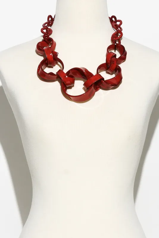 Denver Red Chain Necklace sold by Blue Bungalow