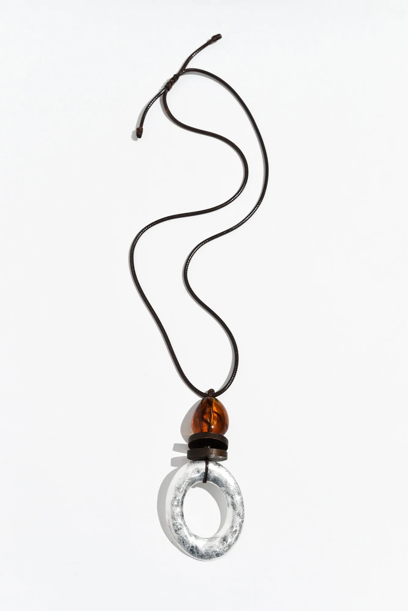 Erisa Chocolate Oval Pendant Necklace sold by Blue Bungalow product image thumbnail 2