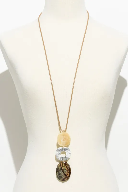 Anju Brown Pendant Necklace sold by Blue Bungalow