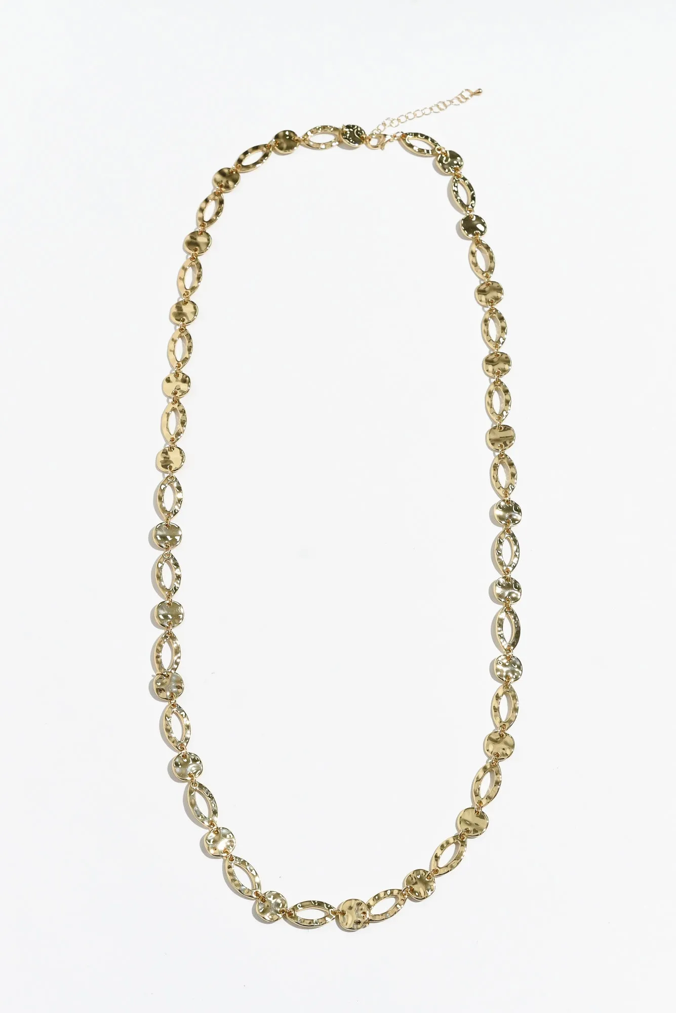 Kirra Gold Disc Ring Link Necklace sold by Blue Bungalow product image thumbnail 2