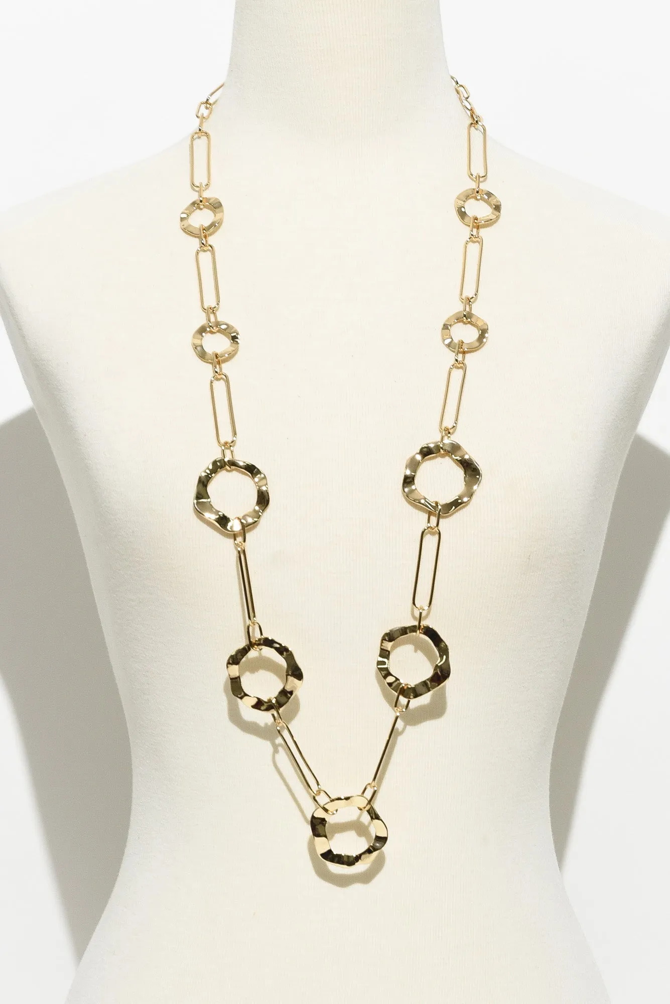 Remi Gold Ring Link Necklace sold by Blue Bungalow