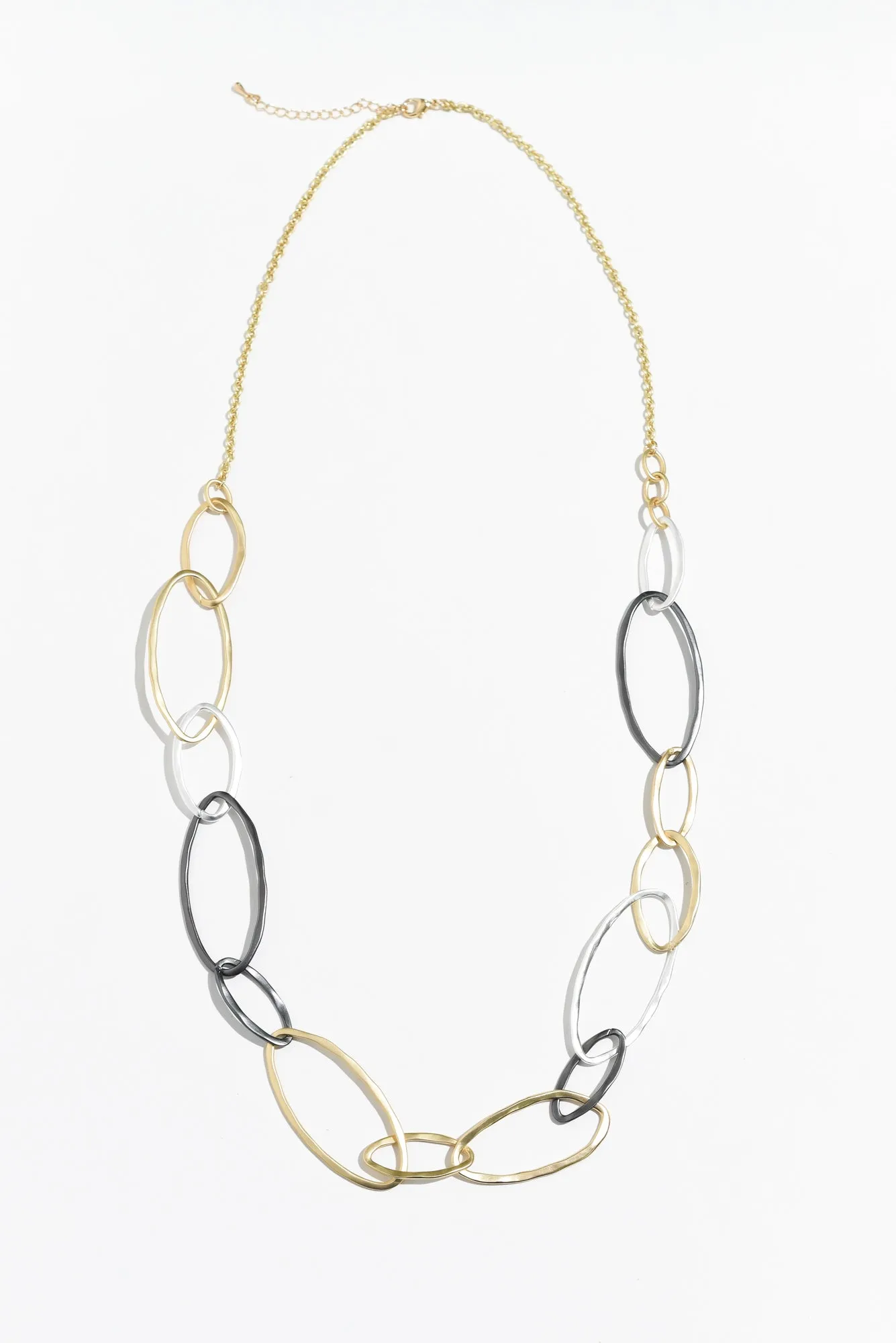 Imogen Gold Metal Link Necklace sold by Blue Bungalow product image thumbnail 2