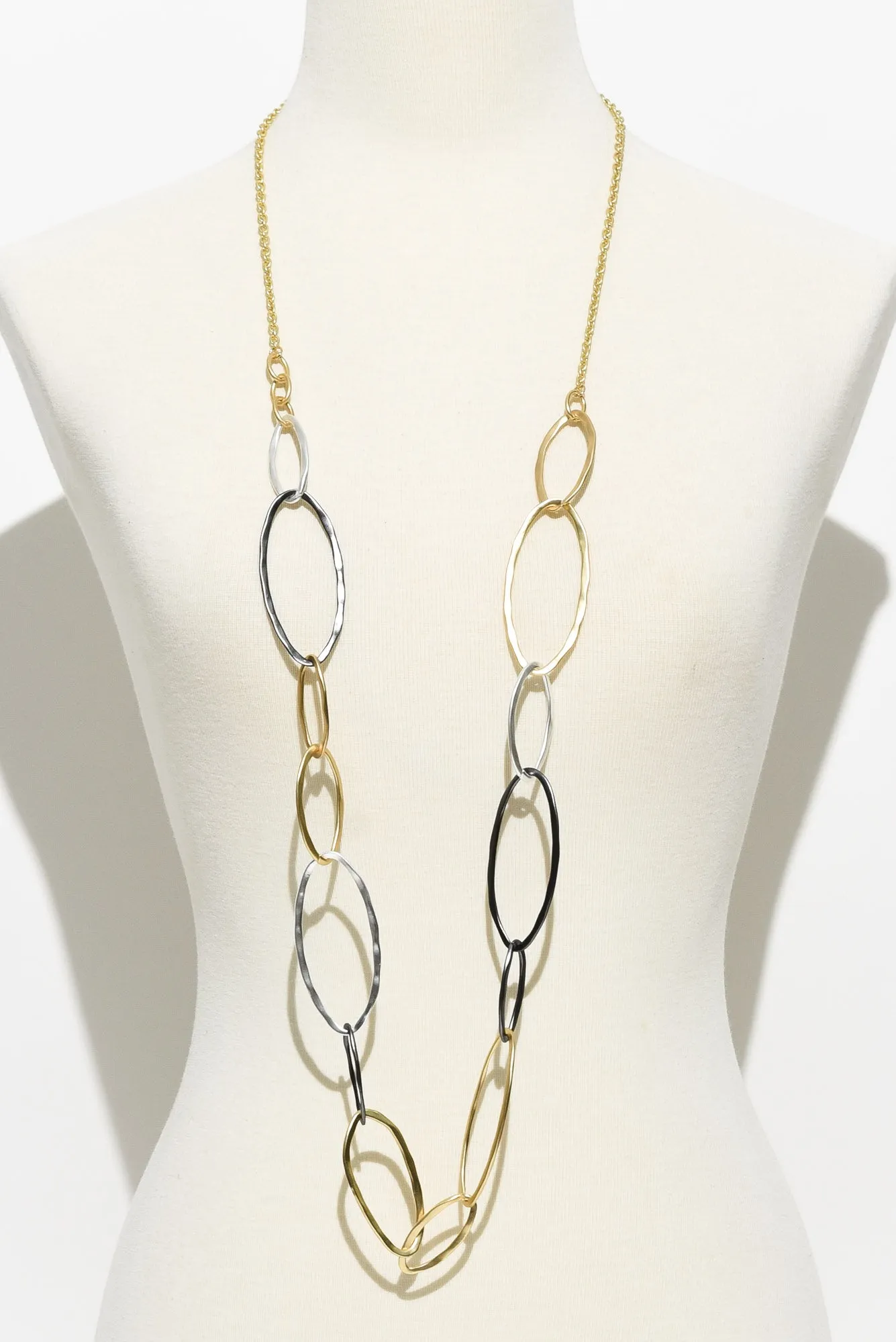 Imogen Gold Metal Link Necklace sold by Blue Bungalow