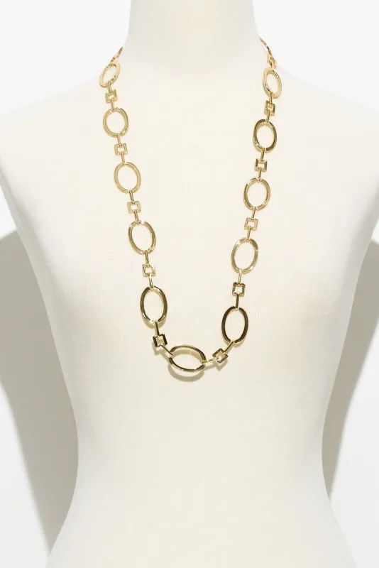 Isla Gold Oval Link Necklace sold by Blue Bungalow
