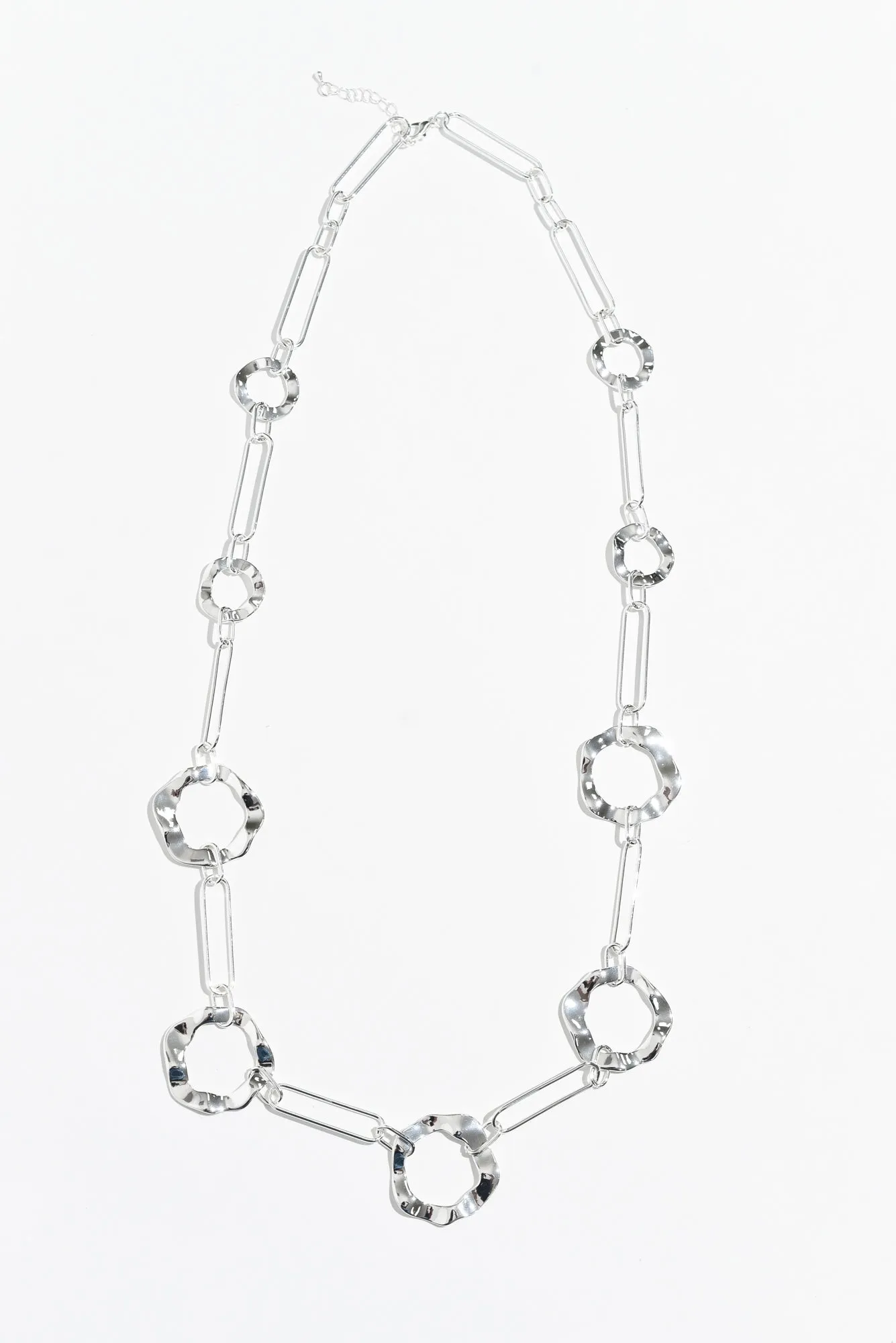Remi Silver Ring Link Necklace sold by Blue Bungalow product image thumbnail 2