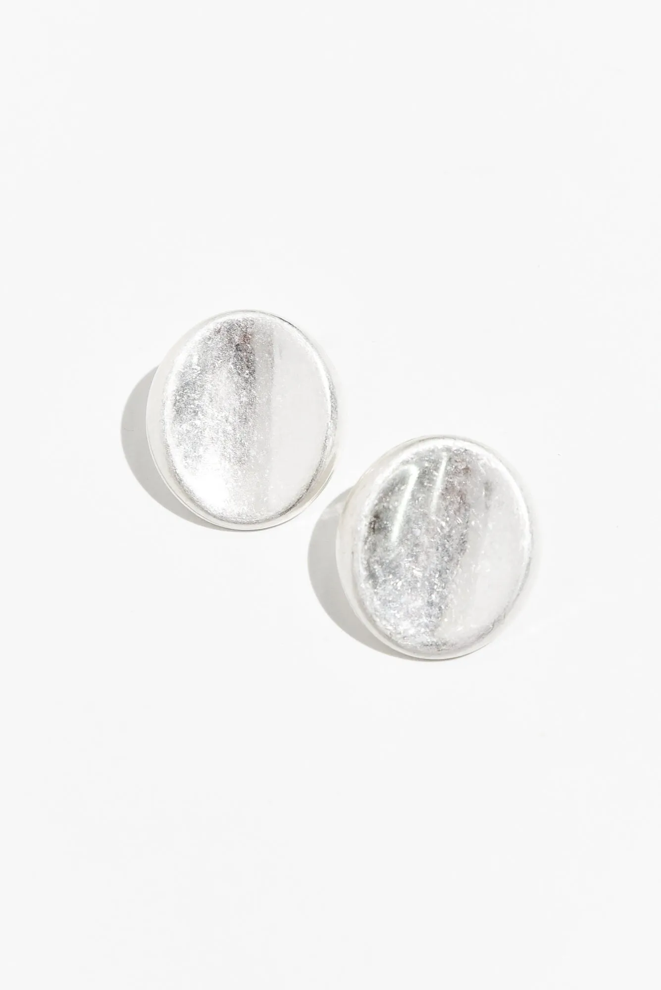Rory Silver Disc Earrings sold by Blue Bungalow