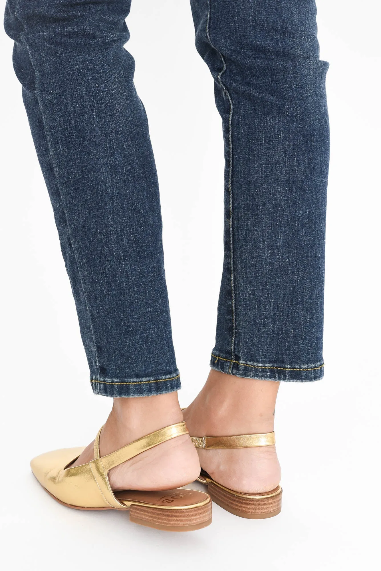 Sonu Gold Leather Slingback Mule sold by Blue Bungalow product image thumbnail 3