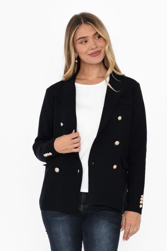 Lucy Navy Double Breasted Jacket sold by Blue Bungalow