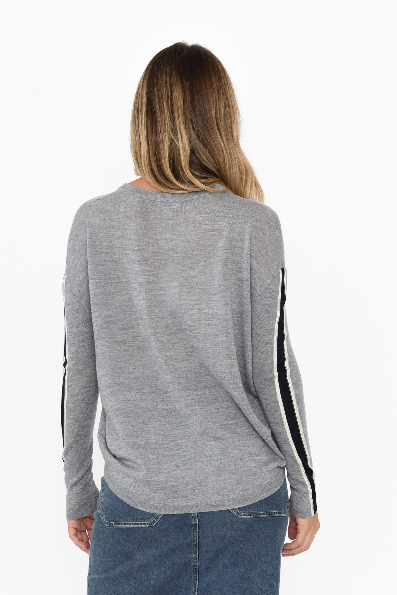 Bennet Grey Wool Jumper sold by Blue Bungalow product image thumbnail 4