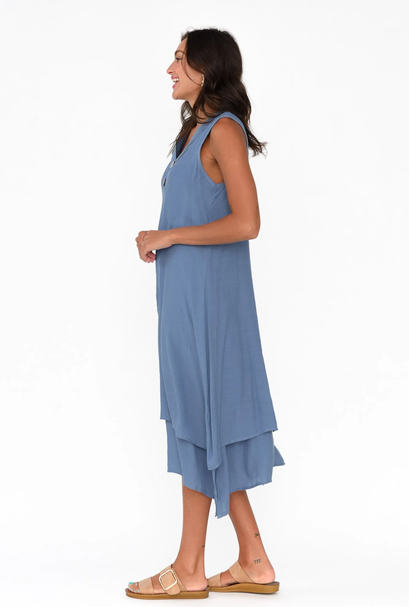 Gutha Steel Cotton Blend Layer Dress sold by Blue Bungalow product image thumbnail 3