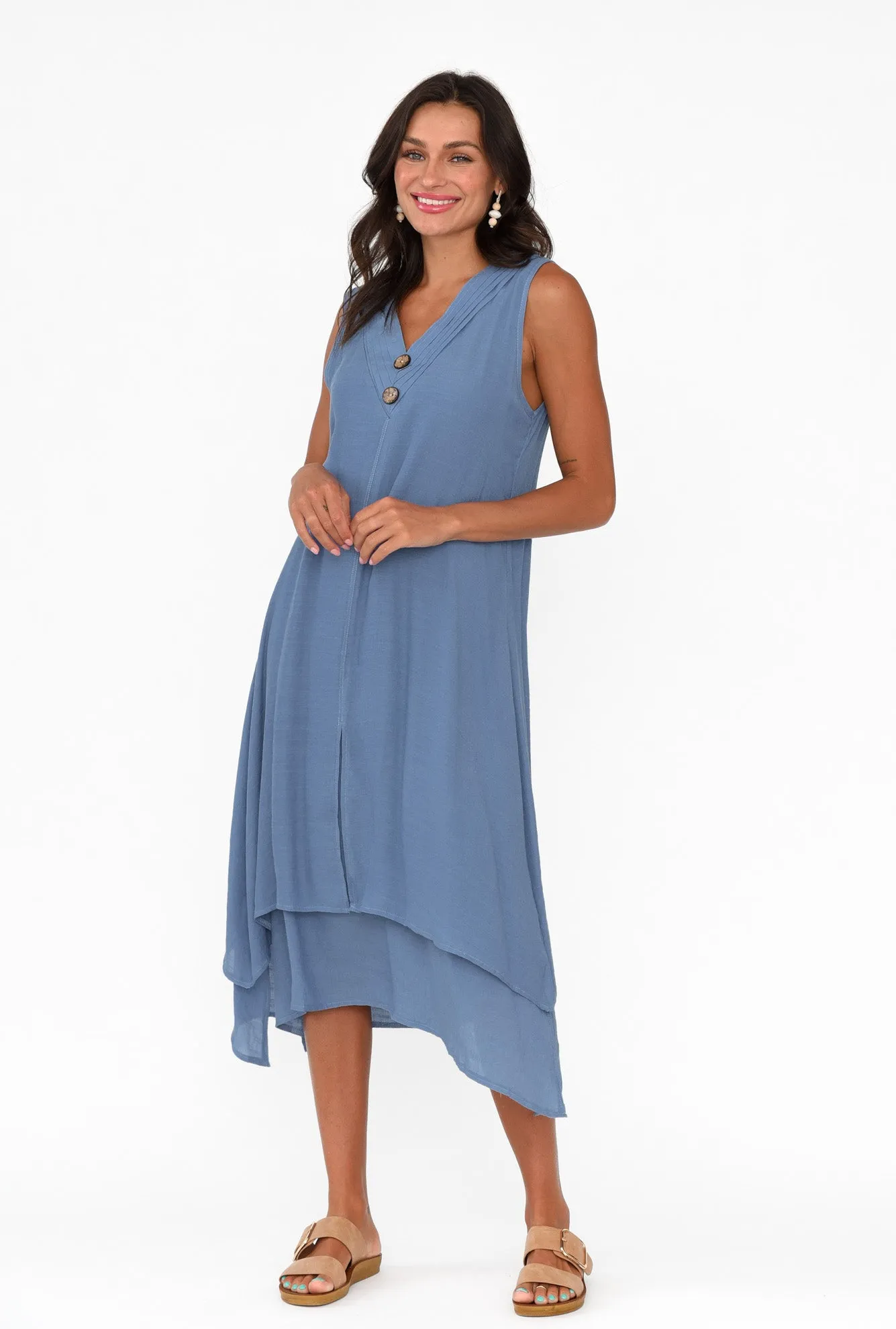 Gutha Steel Cotton Blend Layer Dress sold by Blue Bungalow product image thumbnail 2