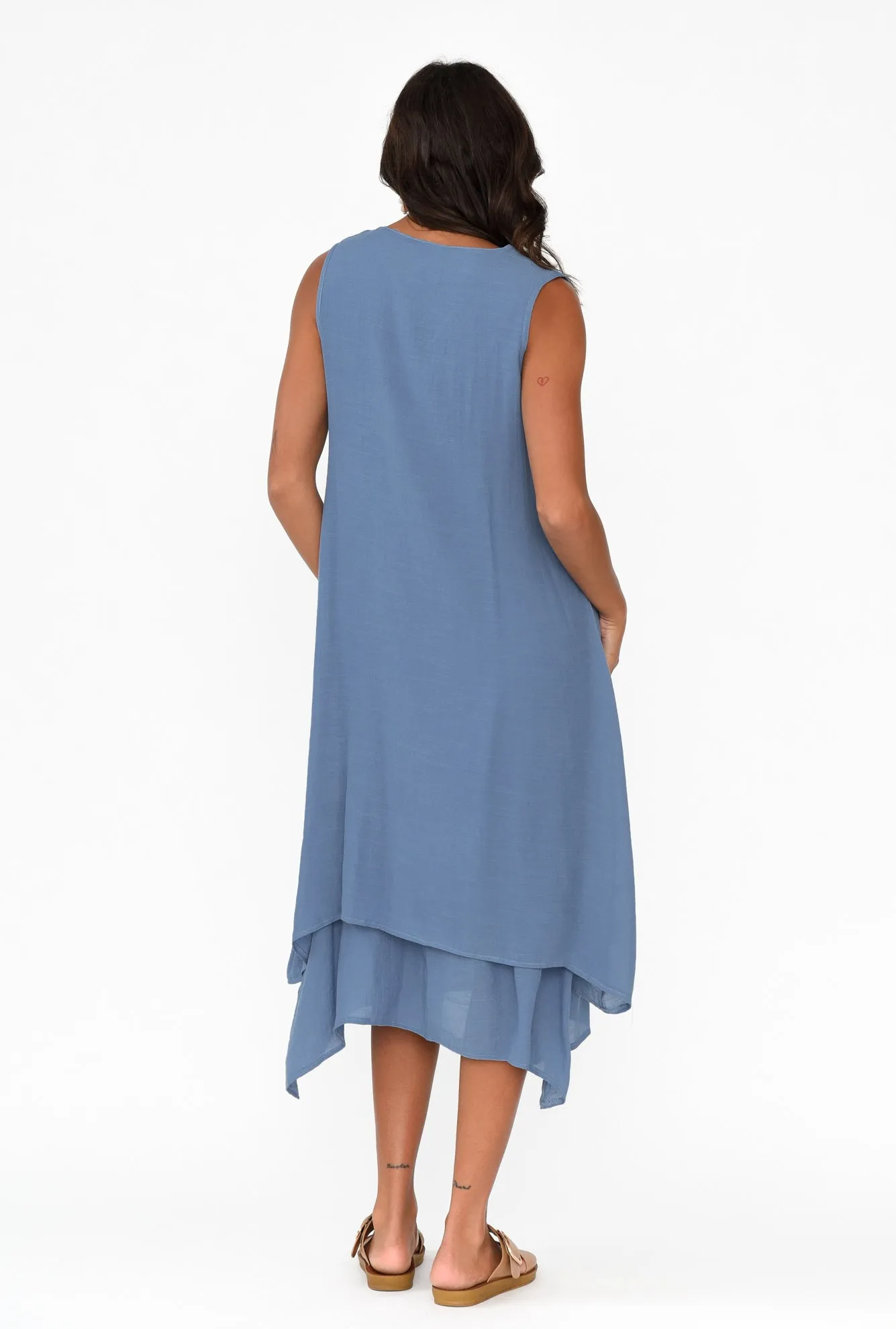 Gutha Steel Cotton Blend Layer Dress sold by Blue Bungalow product image thumbnail 4