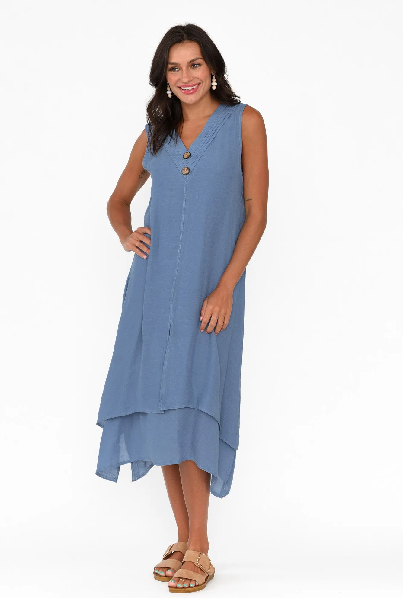 Gutha Steel Cotton Blend Layer Dress sold by Blue Bungalow product image thumbnail 5