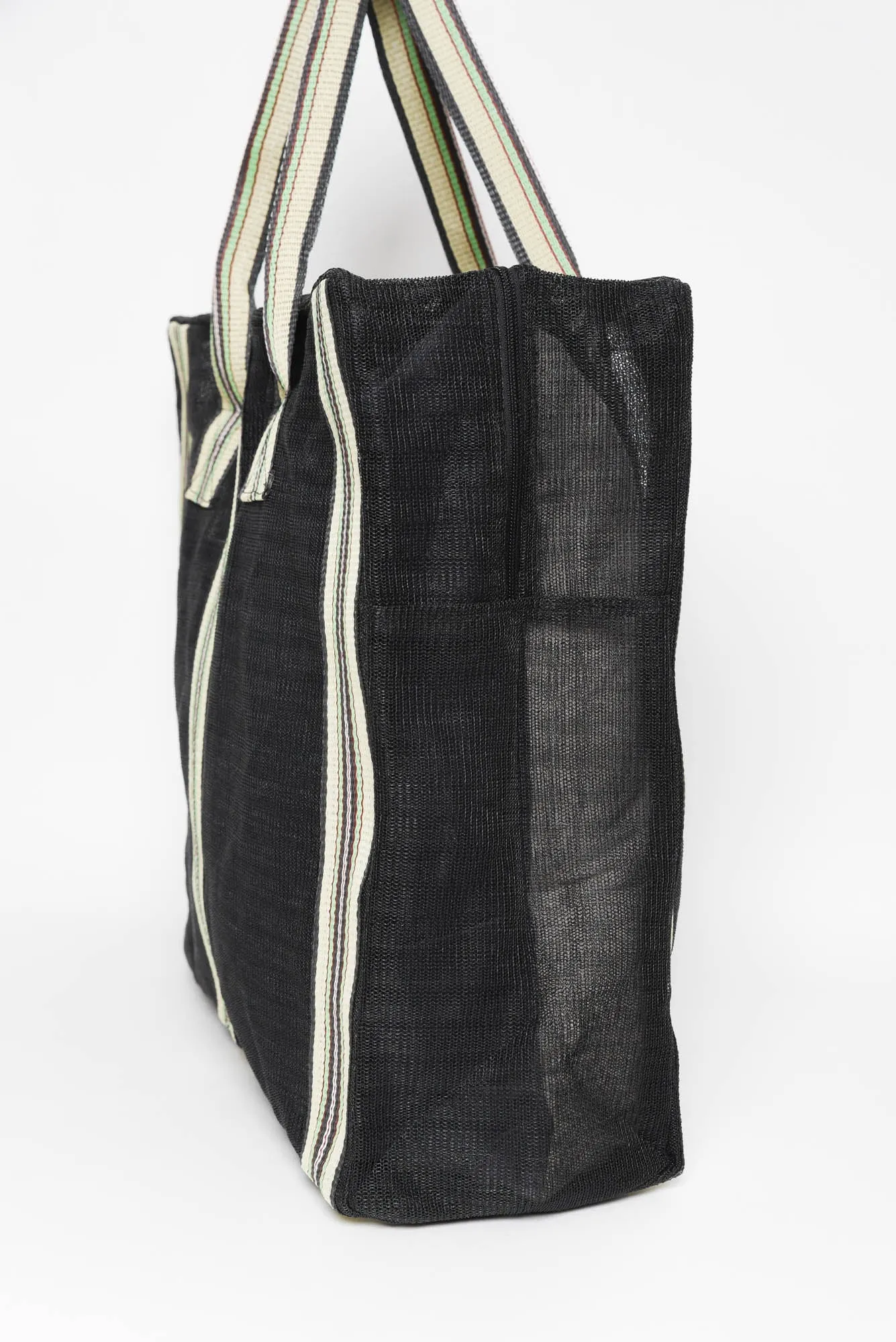 Cupid Black Mesh Tote Bag sold by Blue Bungalow product image thumbnail 2