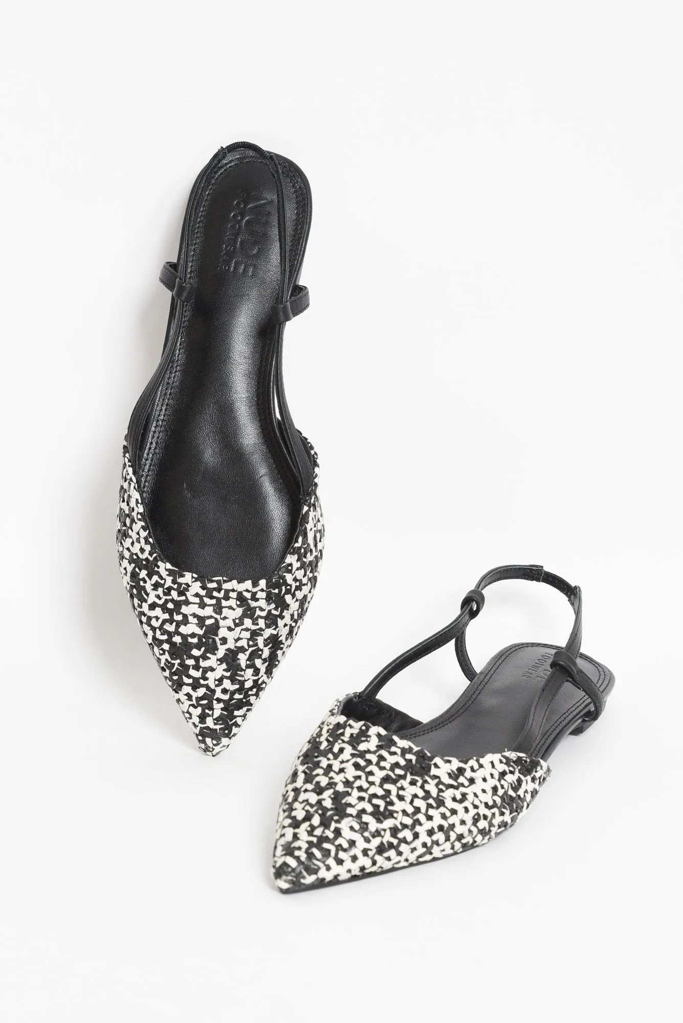 Ava Black Leather Slingback Mule sold by Blue Bungalow