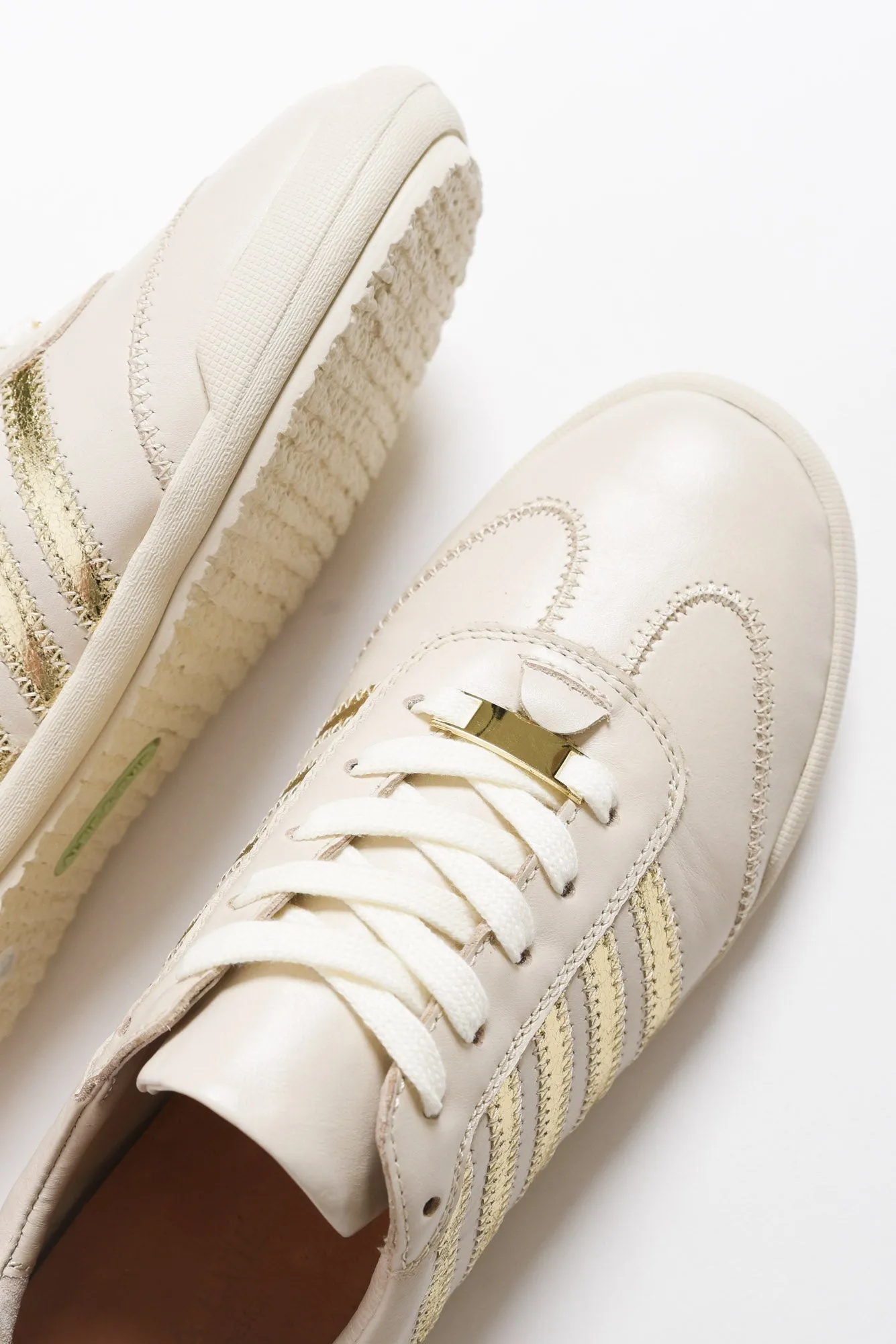 Jaffa Cream Stripe Leather Sneaker sold by Blue Bungalow product image thumbnail 2