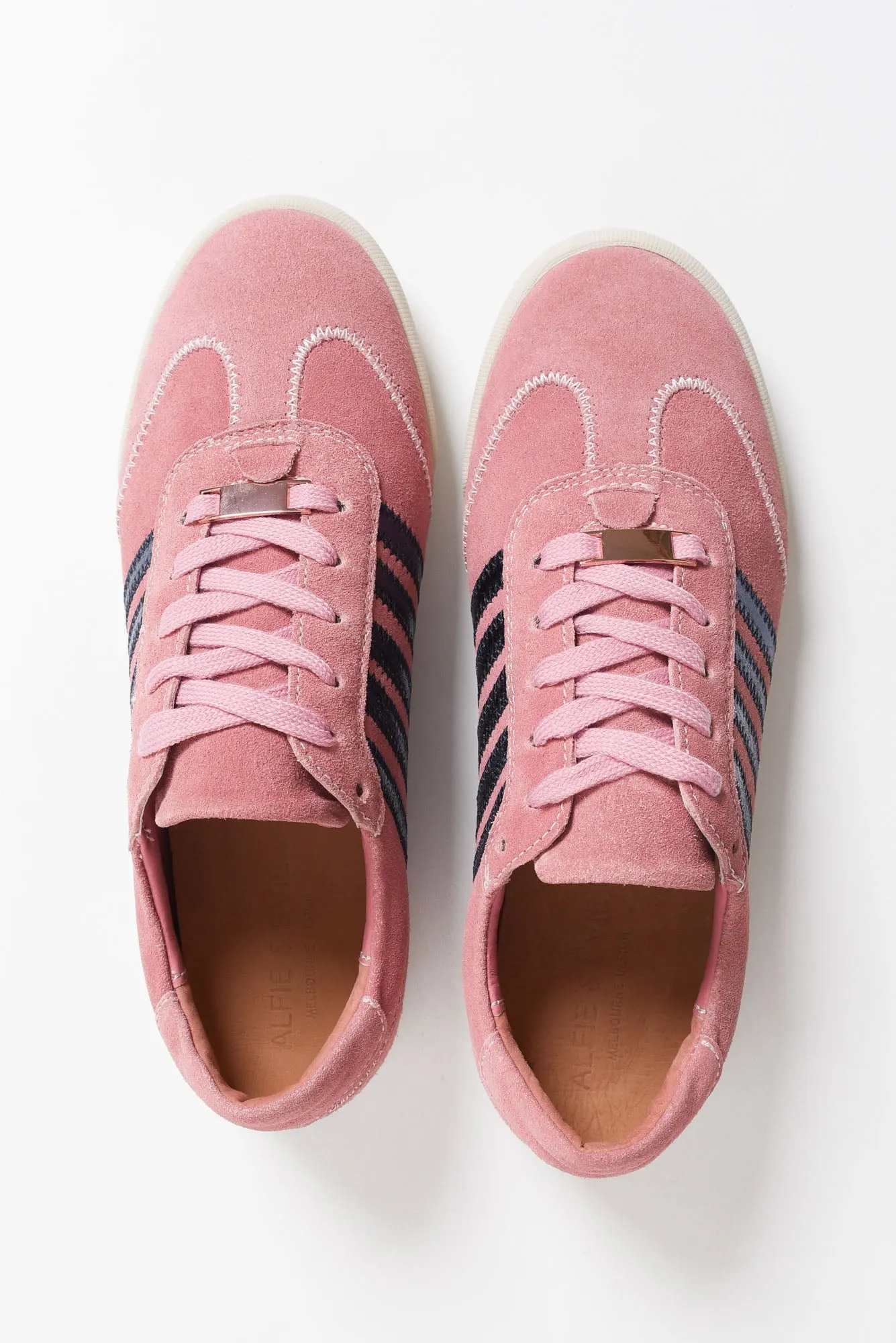 Jaddy Pink Stripe Suede Sneaker sold by Blue Bungalow product image thumbnail 2