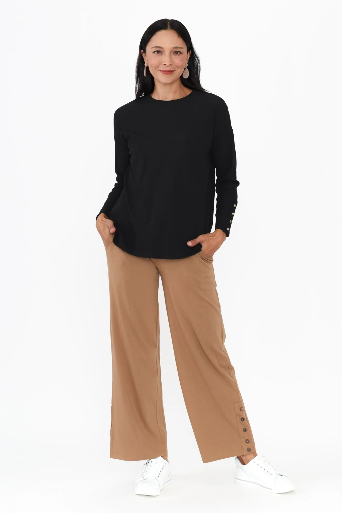 Hendrix Black Long Sleeve Tee sold by Blue Bungalow product image thumbnail 2