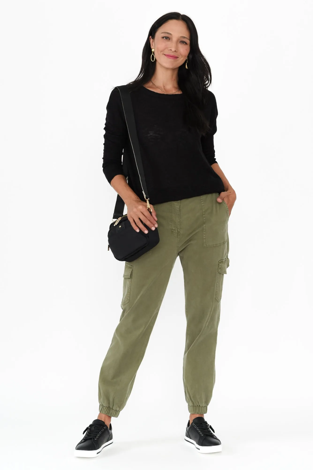 Natasha Black Knit Top sold by Blue Bungalow product image thumbnail 2