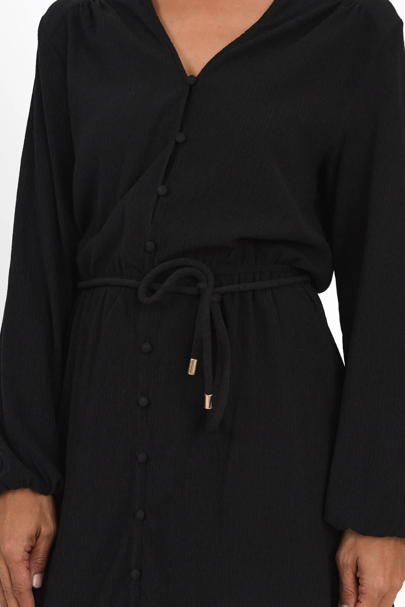 Anette Black Tie Dress sold by Blue Bungalow product image thumbnail 5