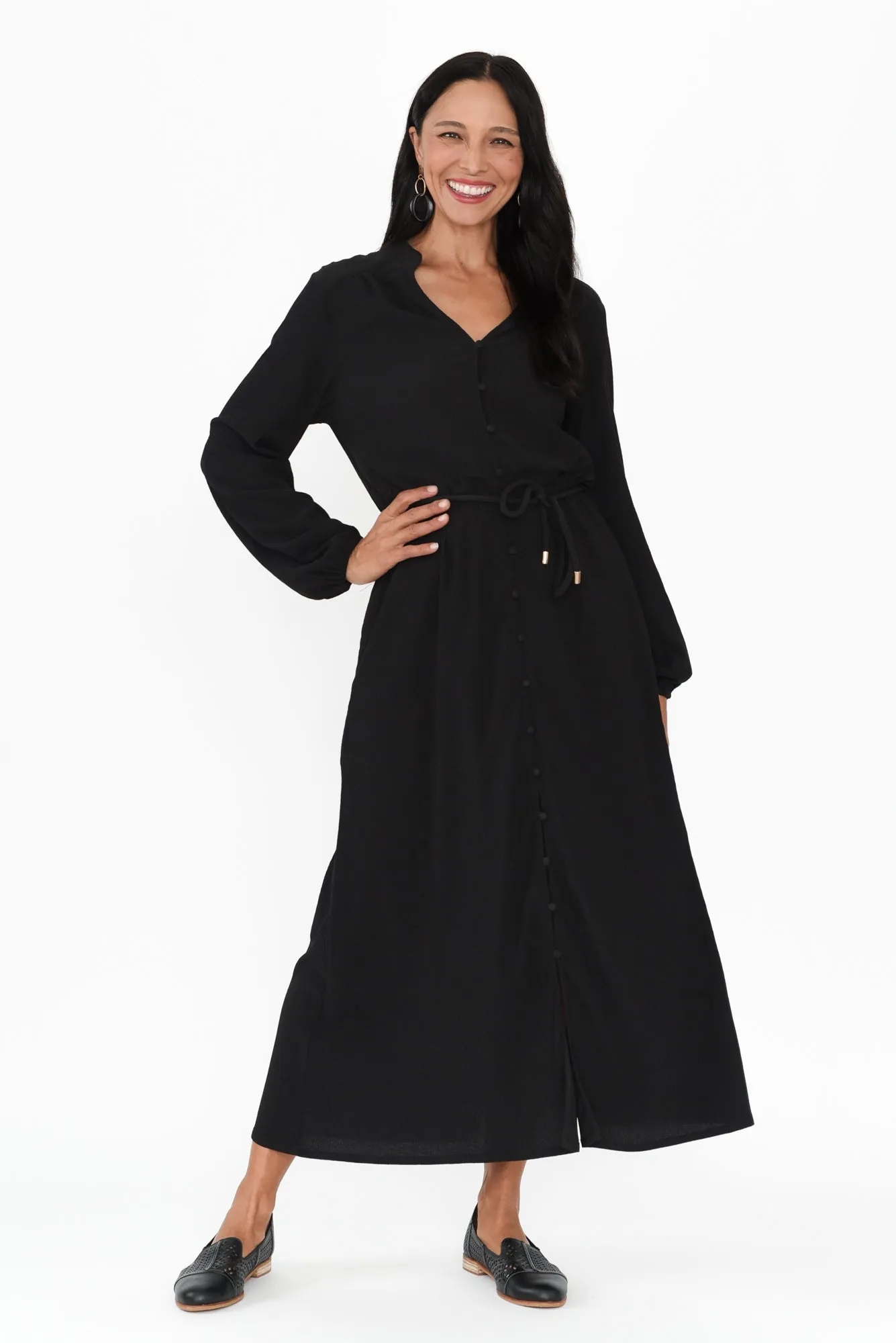 Anette Black Tie Dress sold by Blue Bungalow product image thumbnail 2