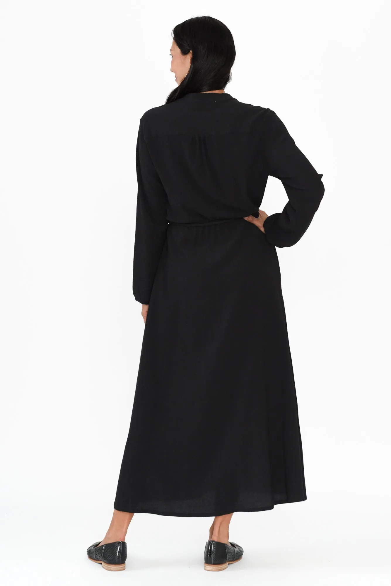 Anette Black Tie Dress sold by Blue Bungalow product image thumbnail 4