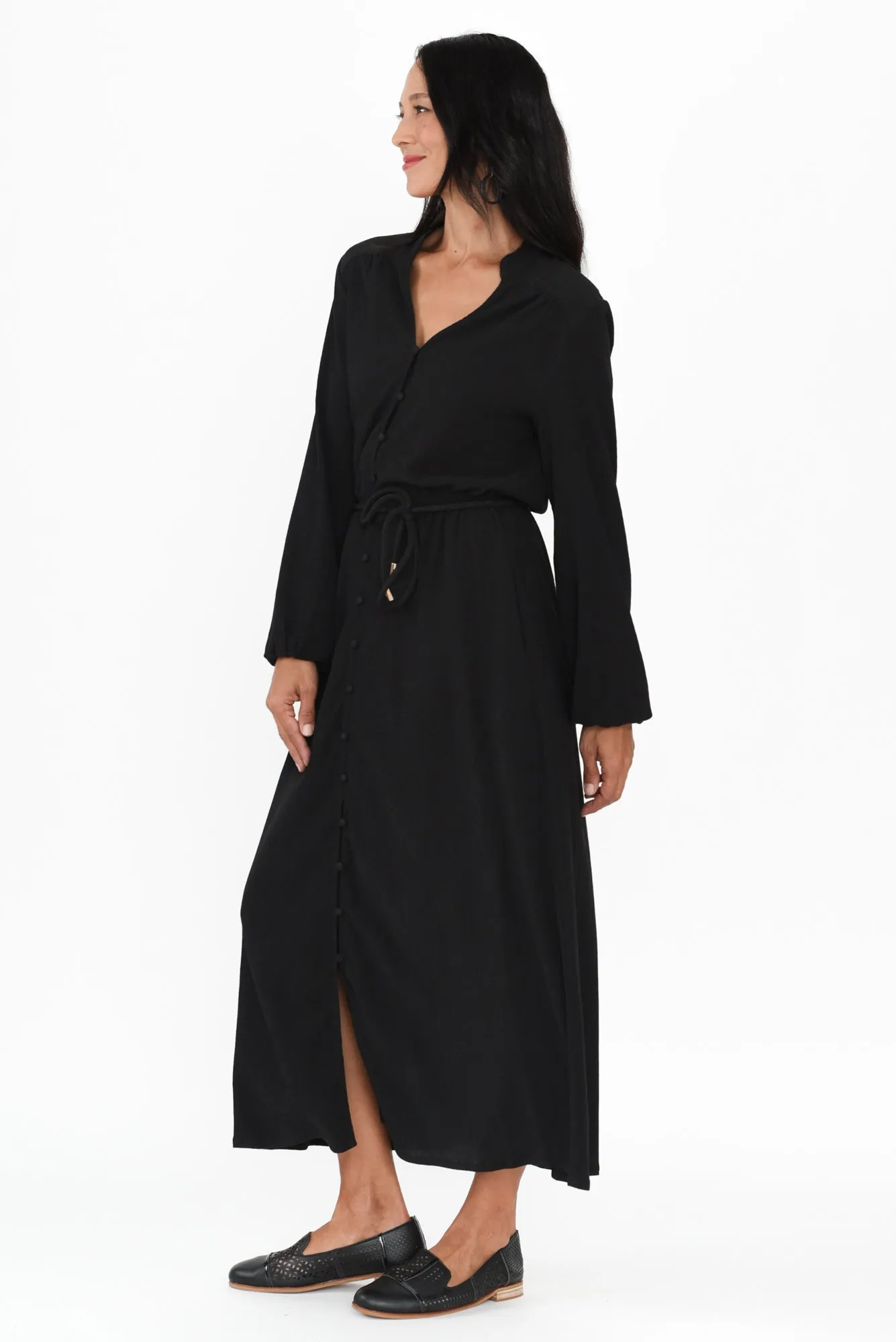 Anette Black Tie Dress sold by Blue Bungalow product image thumbnail 3