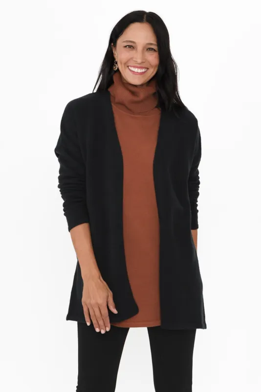 Emy Black Knit Cardigan sold by Blue Bungalow