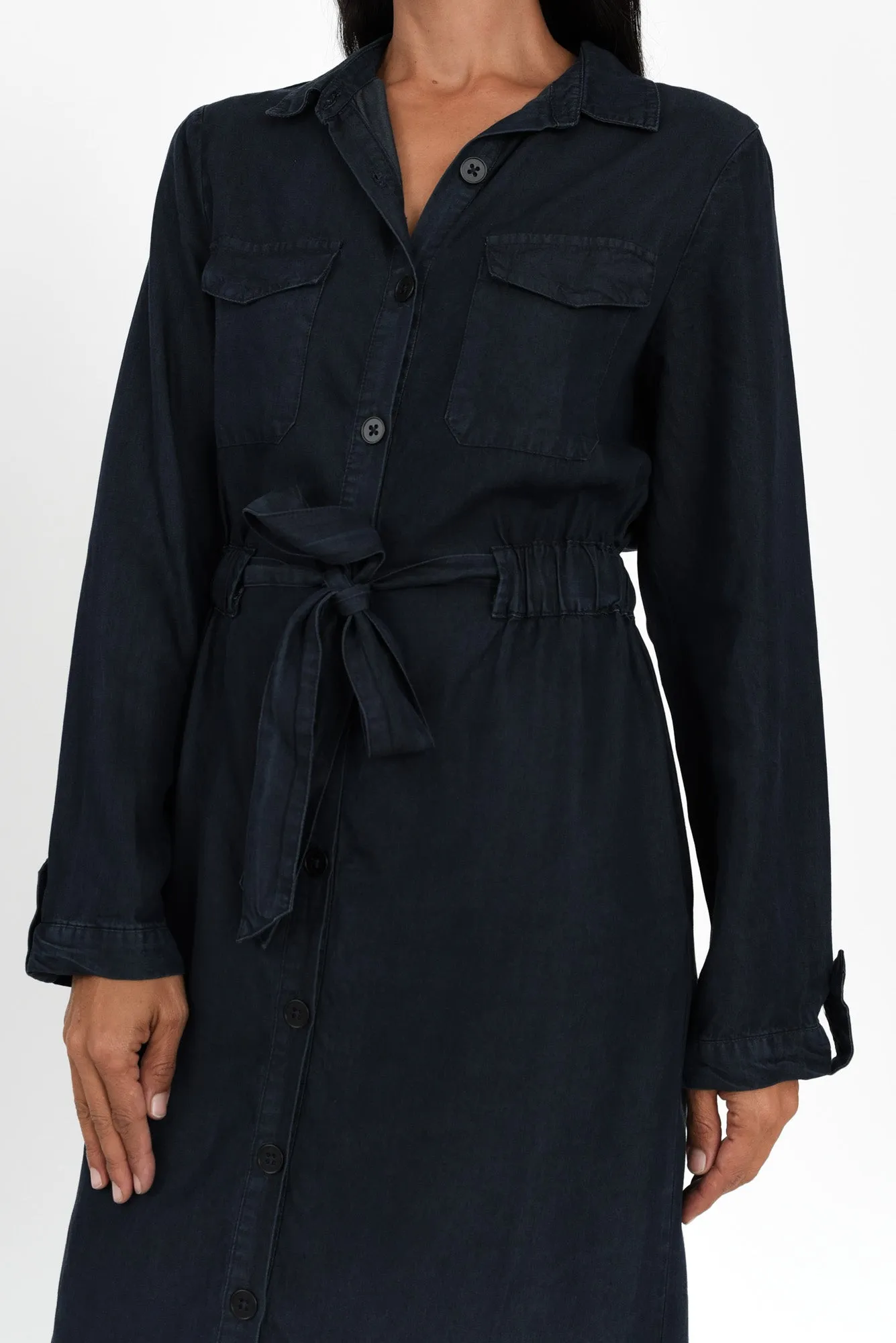 Betty Blue Lyocell Shirt Dress sold by Blue Bungalow product image thumbnail 5