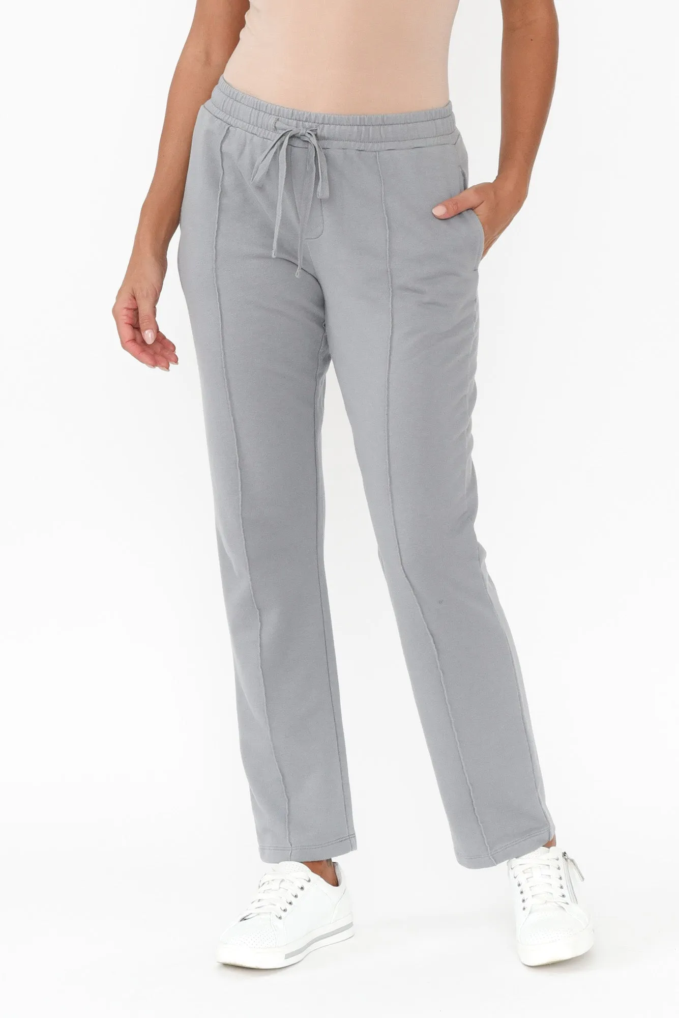 Leola Steel Cotton Sweatpants sold by Blue Bungalow